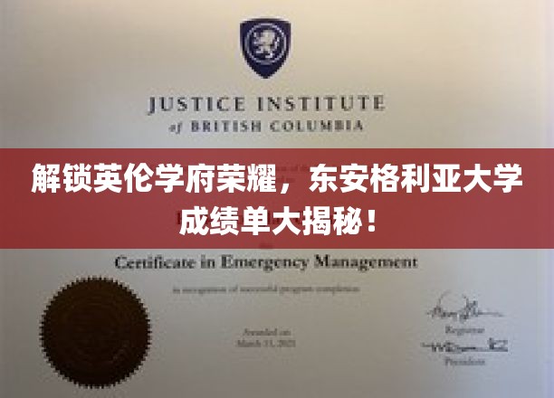 解锁英伦学府荣耀，东安格利亚大学成绩单大揭秘！