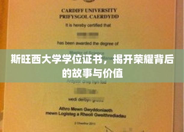 斯旺西大学学位证书，揭开荣耀背后的故事与价值
