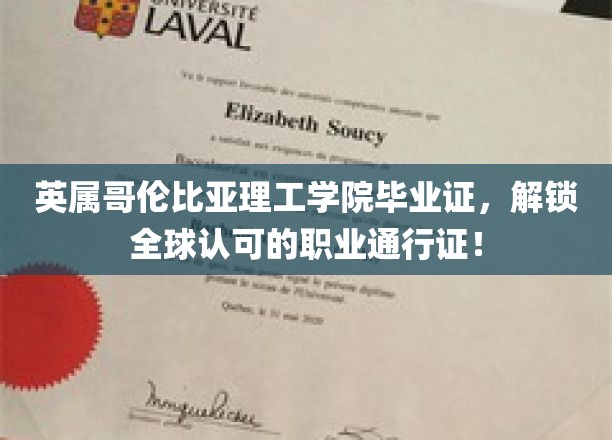英属哥伦比亚理工学院毕业证，解锁全球认可的职业通行证！