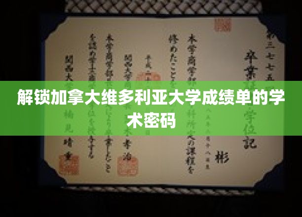加拿大维多利亚大学成绩单解码攻略，一探学术奥秘
