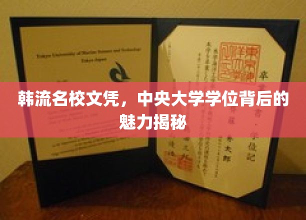 解码韩流精英学府，中央大学学位的魅力所在
