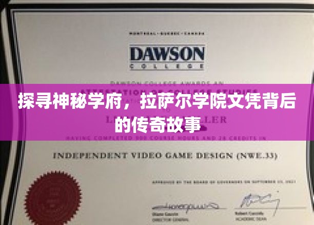 探寻神秘学府，拉萨尔学院文凭背后的传奇故事