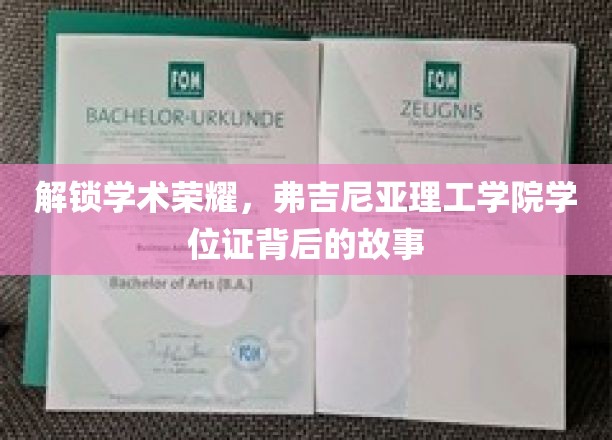 弗吉尼亚理工学院学位证，探寻荣耀背后的不凡历程