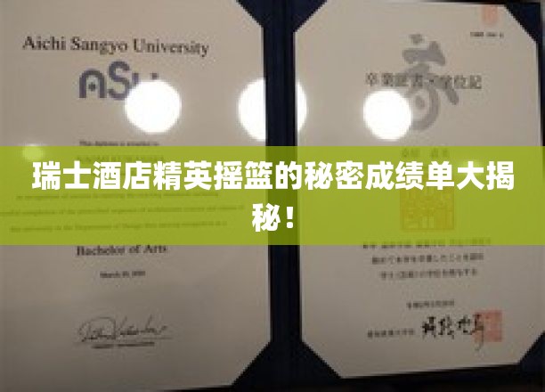 瑞士酒店界的未来之星，揭秘精英摇篮的不凡培养成果