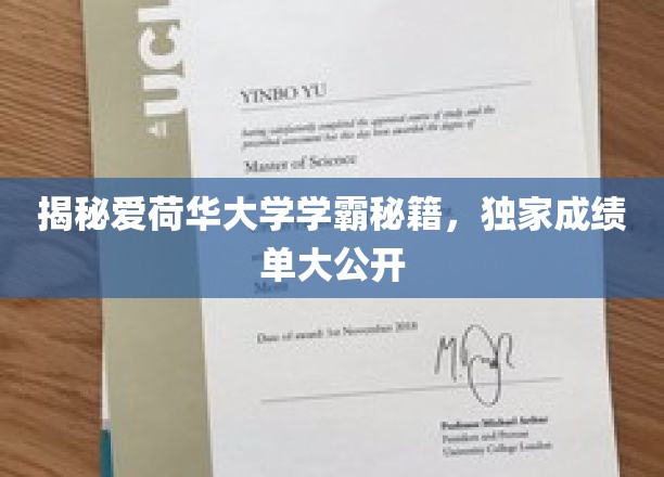揭秘爱荷华大学学霸养成记，独家成绩单背后的秘密武器