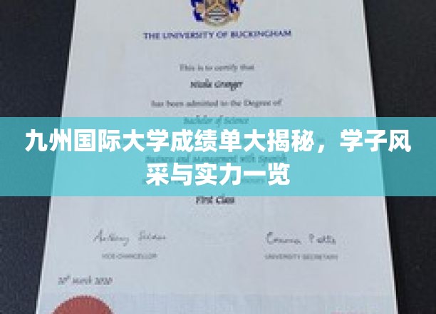 九州国际大学成绩单大揭秘，学子风采与实力一览