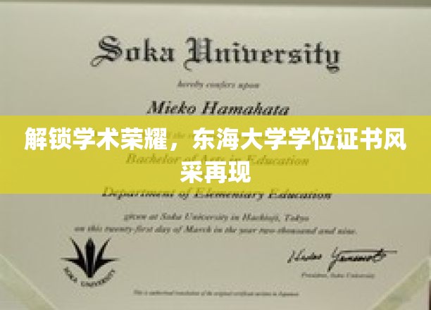 东海大学荣耀再现，学位证书见证学术巅峰