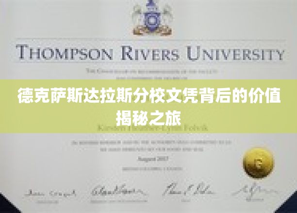 德克萨斯达拉斯分校文凭背后的价值揭秘之旅