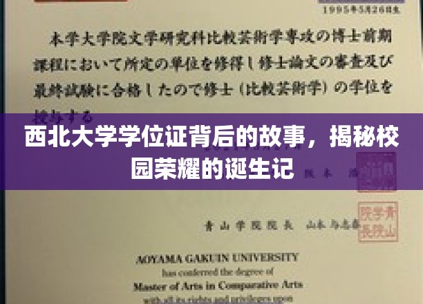 西北大学学位证背后的故事，揭秘校园荣耀的诞生记