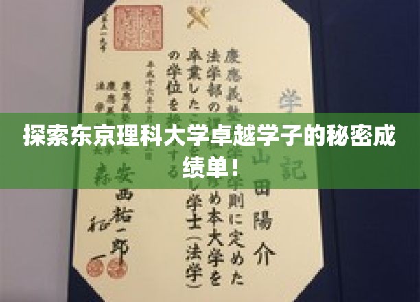 揭秘东京理科大学学霸们的惊人成长之路
