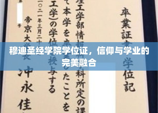 穆迪圣经学院学位证，信仰与学业的完美融合