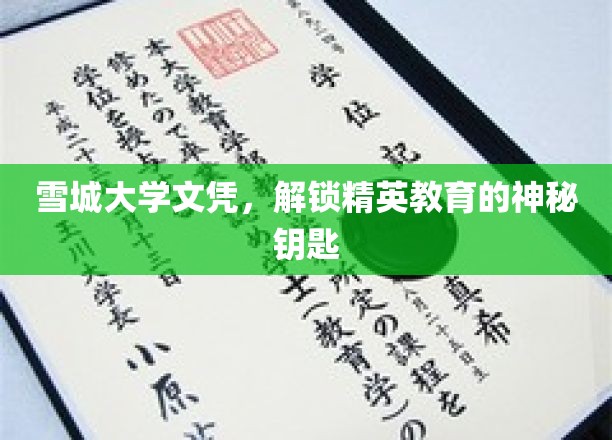 雪城大学文凭，开启精英之路的神秘钥匙