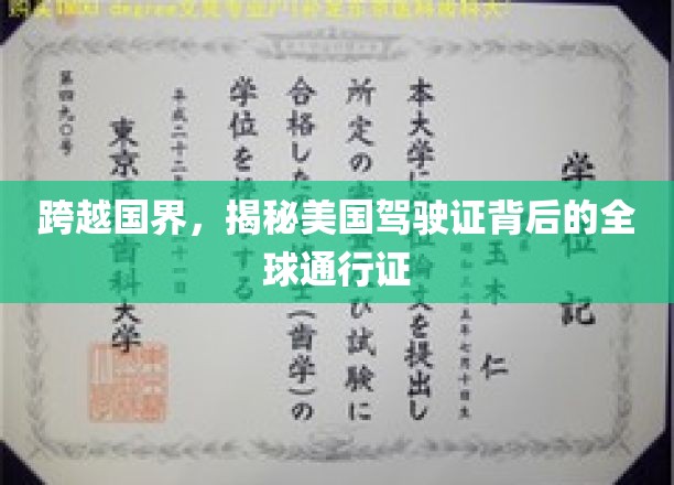 国际驾照，全球通行无阻，揭秘美国驾驶证的神奇力量