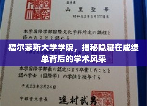 解码福尔茅斯大学学院，成绩单背后的学术魅力探秘