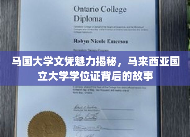 马来西亚国立大学文凭魅力探秘，学位证背后的非凡历程