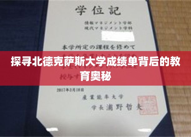解码北德克萨斯大学成绩单，揭秘教育成就的秘密花园