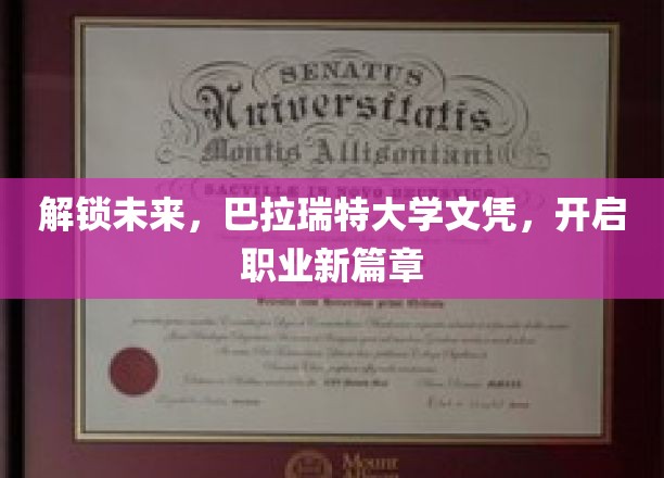巴拉瑞特大学文凭，引领你迈入职业新纪元