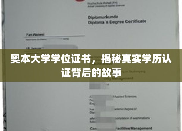 揭开奥本大学学位证书背后的学历认证奥秘