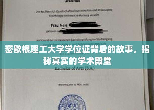 密歇根理工大学学位证书背后的故事，揭秘真实的学术殿堂