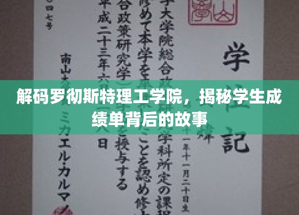 解码罗彻斯特理工学院，揭秘学生成绩单背后的故事