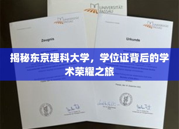 探索东京理科大学，学位证背后的卓越学术之旅