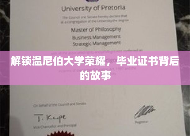揭开温尼伯大学毕业证书的荣耀面纱，那些不为人知的故事