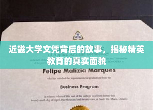 近畿大学文凭背后的故事，揭示精英教育的真实面貌