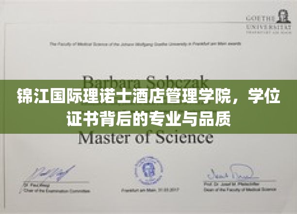 解码锦江理诺士，学位证书背后的卓越教育品质