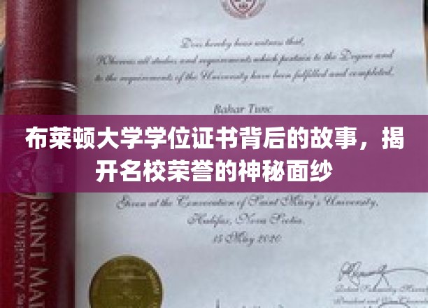 探索布莱顿大学学位证书的传奇，揭开名校荣耀的起源之谜