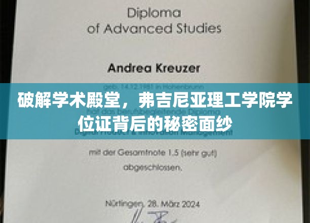 揭秘学术殿堂，弗吉尼亚理工学院学位证背后的神秘面纱