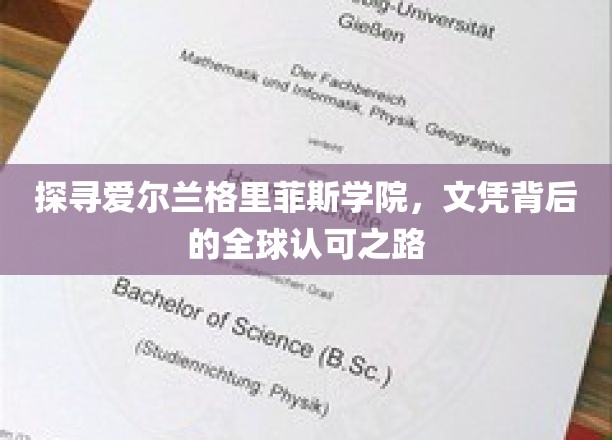 探寻爱尔兰格里菲斯学院，文凭背后的全球认可之路