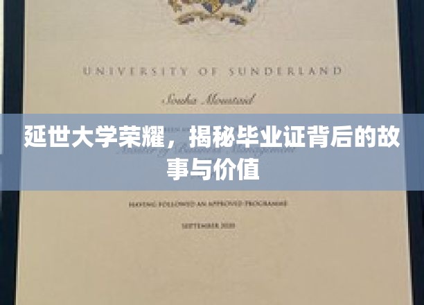 延大荣光揭秘，毕业证书背后的传奇价值与背后故事