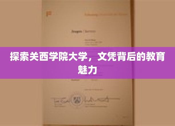 解码关西学院大学，文凭背后的教育瑰宝