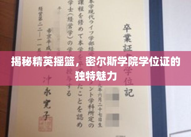 探索精英学府密尔斯学院，学位证的非凡魅力与传奇故事