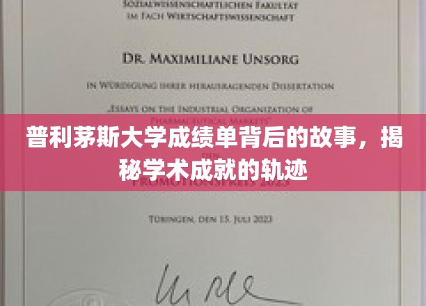 解码普利茅斯大学成绩单，探寻学术成长的秘密之路