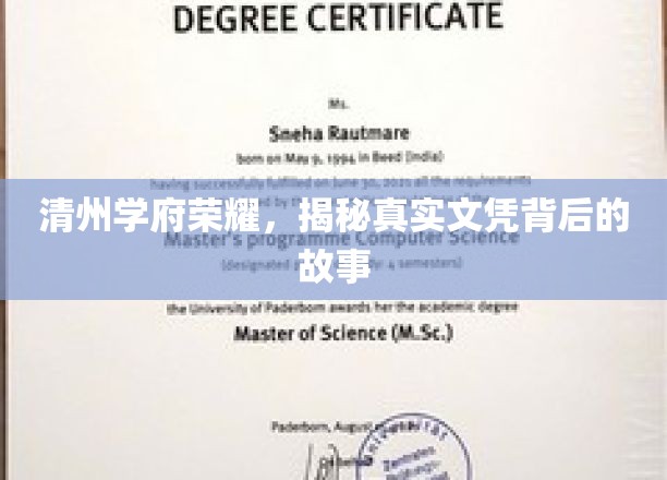 清州学府荣耀，揭秘真实文凭背后的故事