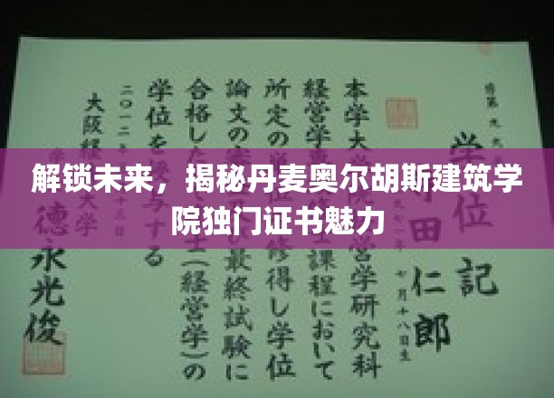 解锁未来，揭秘丹麦奥尔胡斯建筑学院独门证书魅力