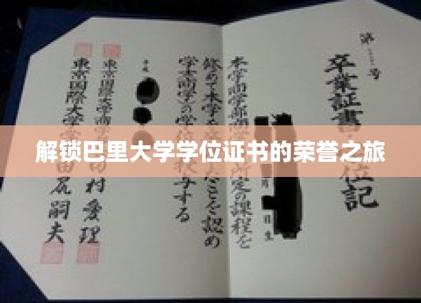 解锁巴里大学学位证书的荣誉之旅