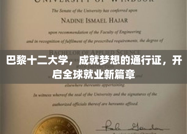 巴黎十二大学：成就梦想的通行证，开启全球就业新篇章