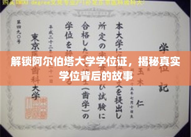 阿尔伯塔大学学位证书，揭秘真实学位背后的故事