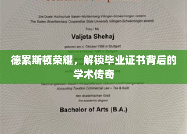 揭秘德累斯顿大学的学术荣耀，毕业证书背后的传奇故事