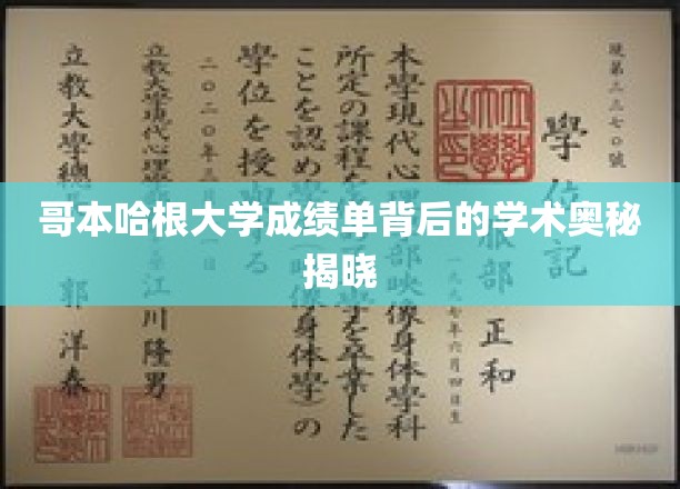 哥本哈根大学成绩单背后的学术奥秘揭晓