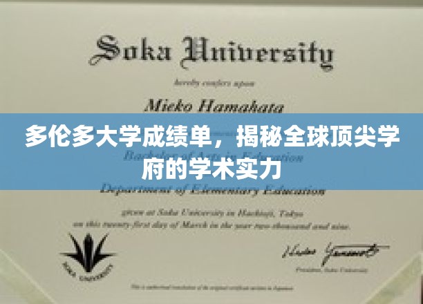 解码多伦多大学，全球精英学府的学术成就一览