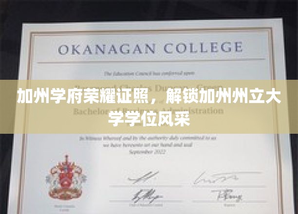 加州学府荣耀证照，解锁加州州立大学学位风采