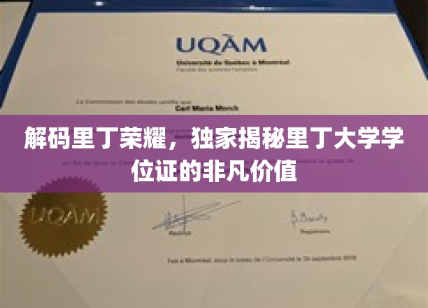 解码里丁荣耀，独家揭秘里丁大学学位证的非凡价值