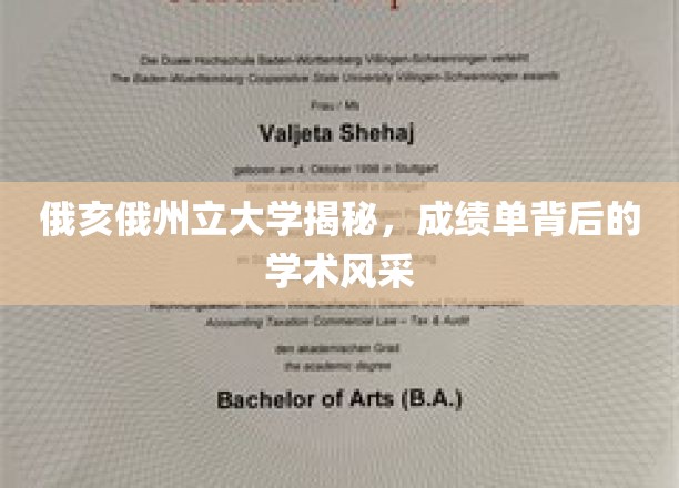 探寻俄亥俄州立大学，揭秘成绩单背后的学术魅力