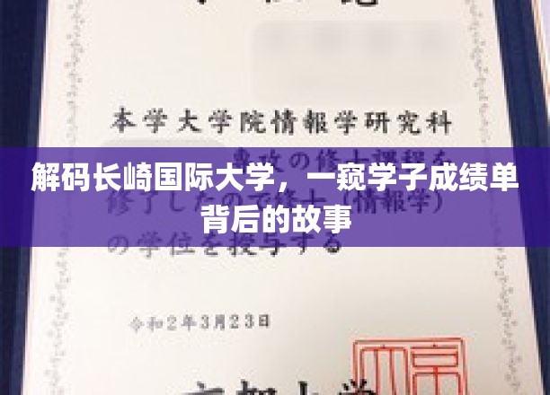 揭秘长崎国际大学，学子成绩单背后的非凡历程
