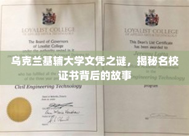 基辅大学文凭疑云，探寻名校证书背后的真实面纱