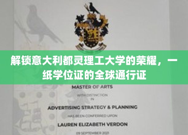 跨越国界，意大利都灵理工硕果辉煌，全球认可的学位之旅