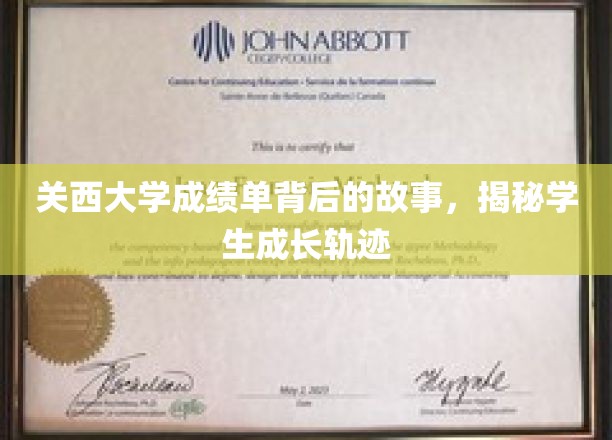探寻关西大学成绩单背后的秘密，学生成长轨迹全景解析